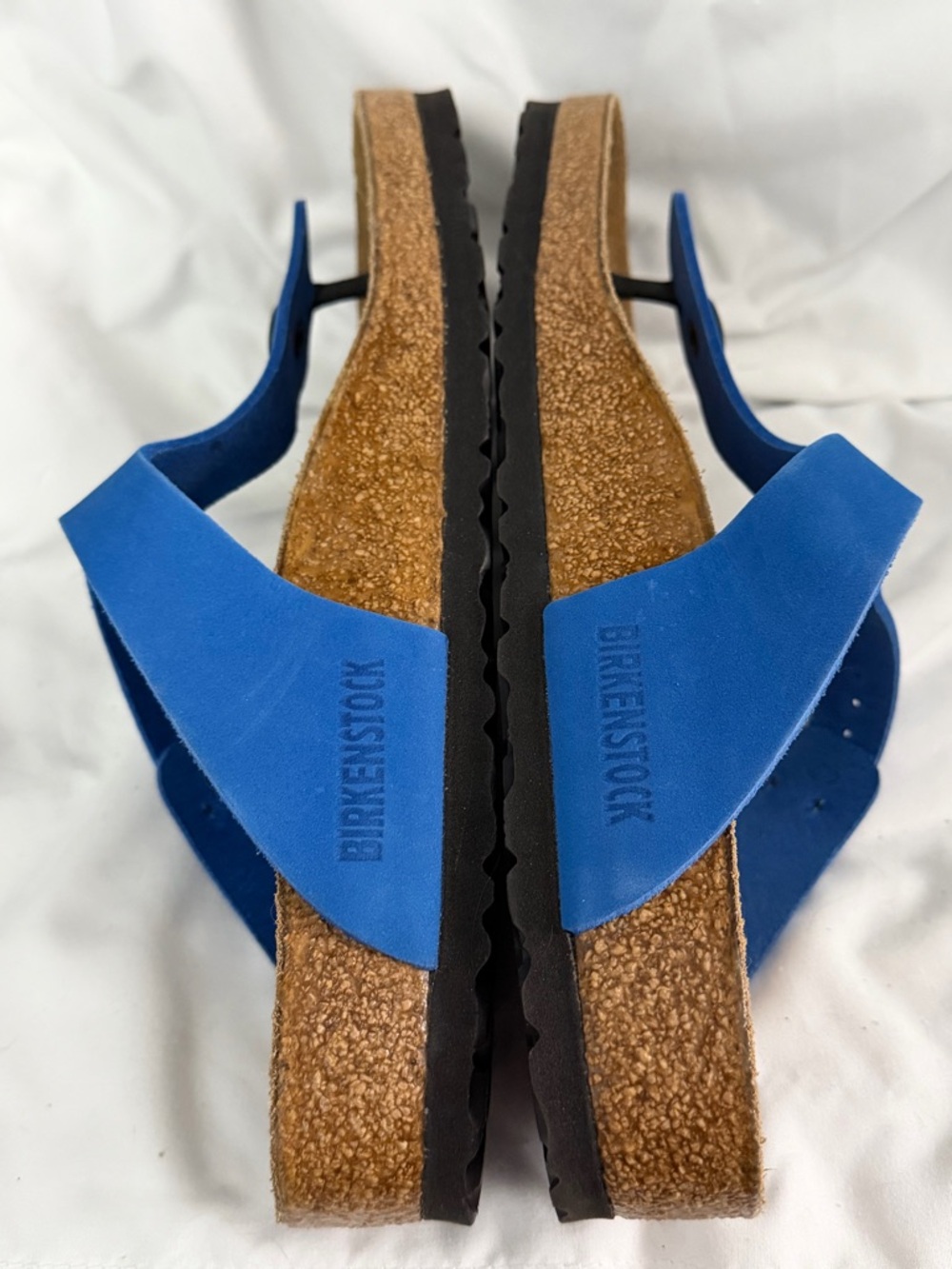 Birkenstock Blue T-Strap Sandals - Picture 3 of 5